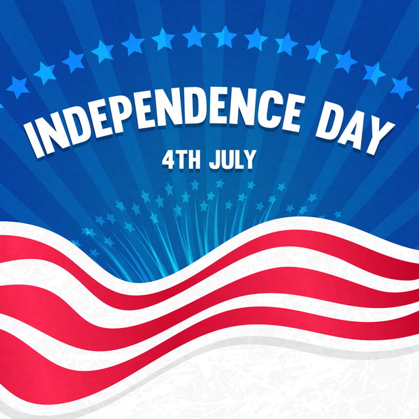 Independence Day card - Vector, afbeelding