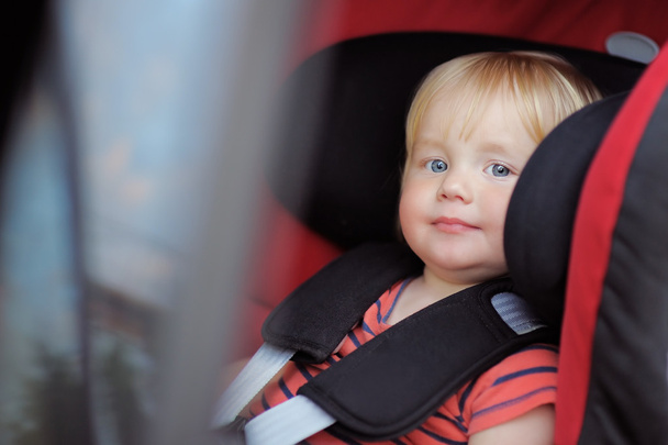 Toddler boy in car seat - Fotó, kép