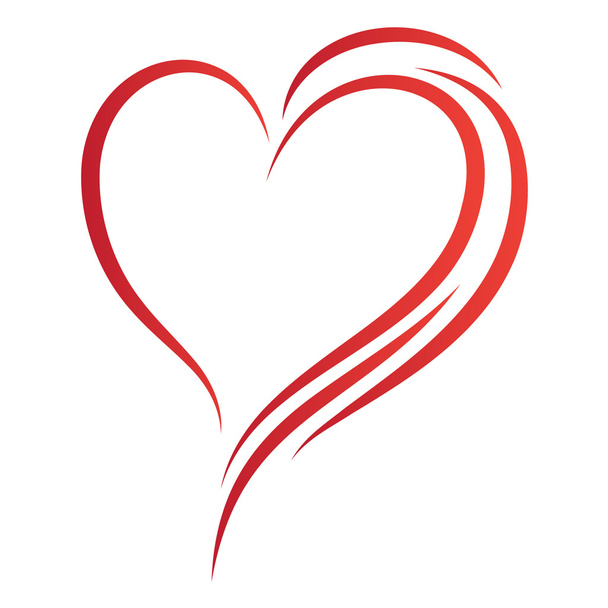 Logo del corazón - Vector, Imagen