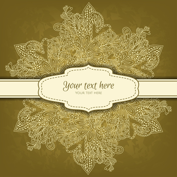 Invitation card on background - Vector, Image