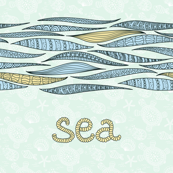 Sea banner - Vecteur, image