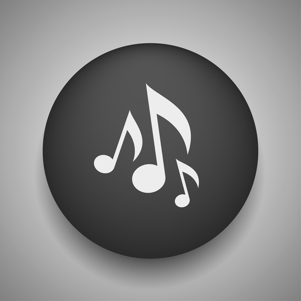 Pictograph of music note - Vector, Image