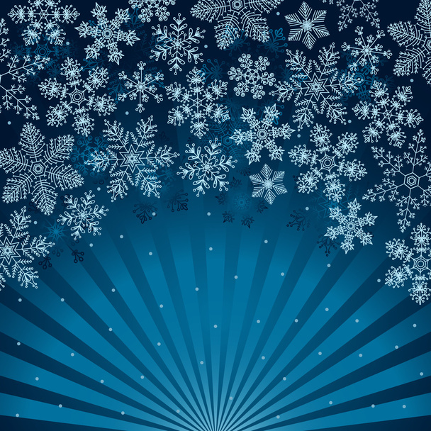Banner con copos de nieve
 - Vector, Imagen