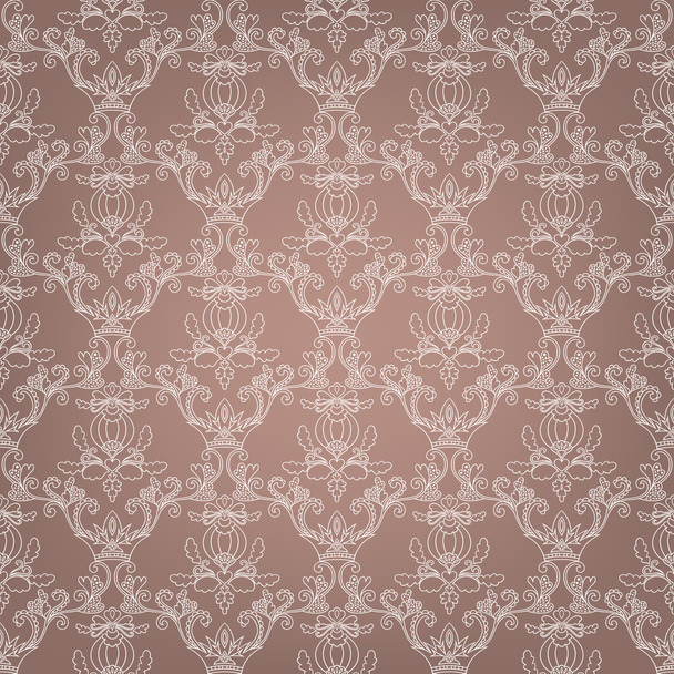 Ornate floral seamless texture in vector. - Vector, Image