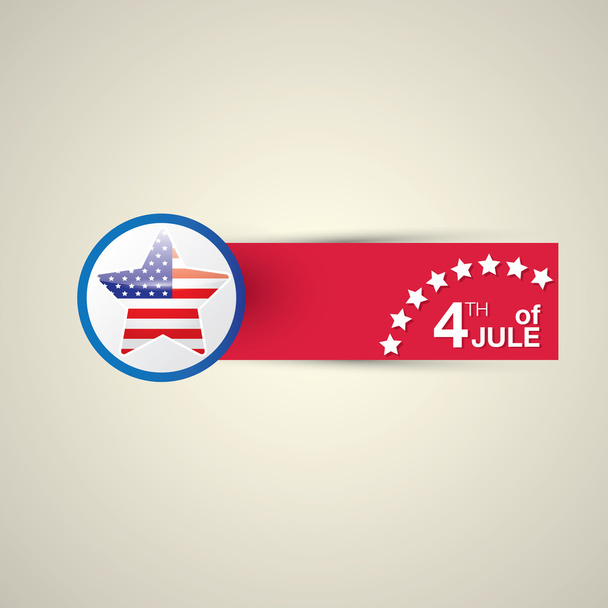 Ευτυχής ημέρα ανεξαρτησίας κάρτα Ηνωμένες Πολιτείες - Διάνυσμα, εικόνα