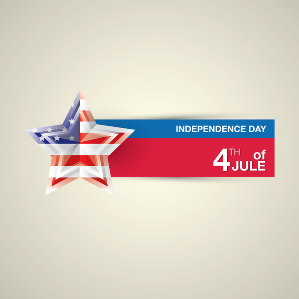 幸せな独立記念日カード アメリカ合衆国 - ベクター画像