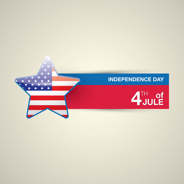 幸せな独立記念日カード アメリカ合衆国 - ベクター画像