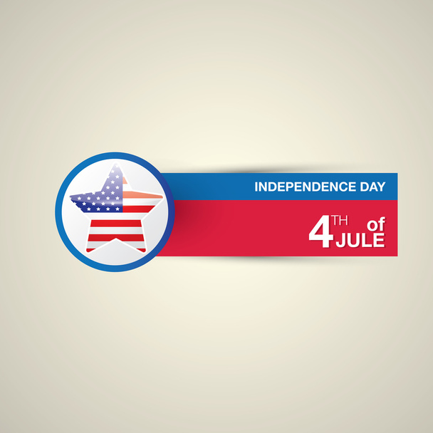 Mutlu Bağımsızlık günü kartı Amerika Birleşik Devletleri - Vektör, Görsel
