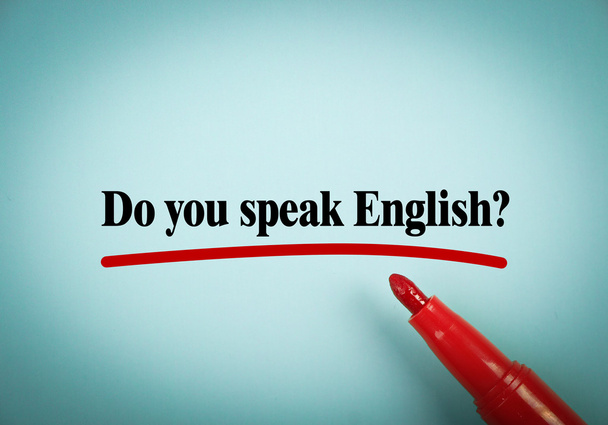 Do you speak English - Foto, imagen