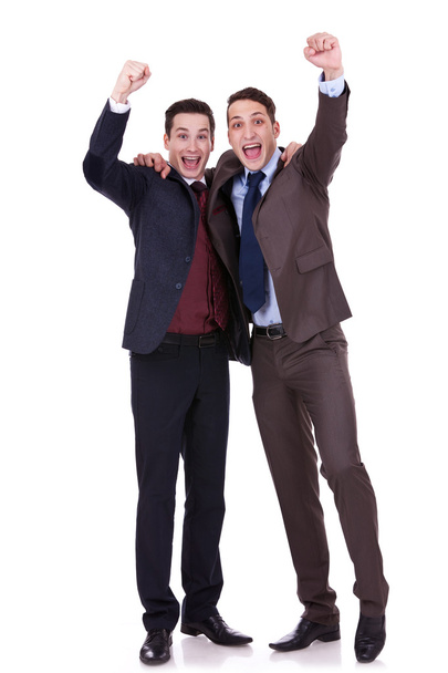 két üzleti férfi győztes - Fotó, kép