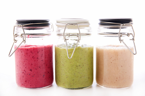 Assorted smoothie in jars - Foto, Imagen