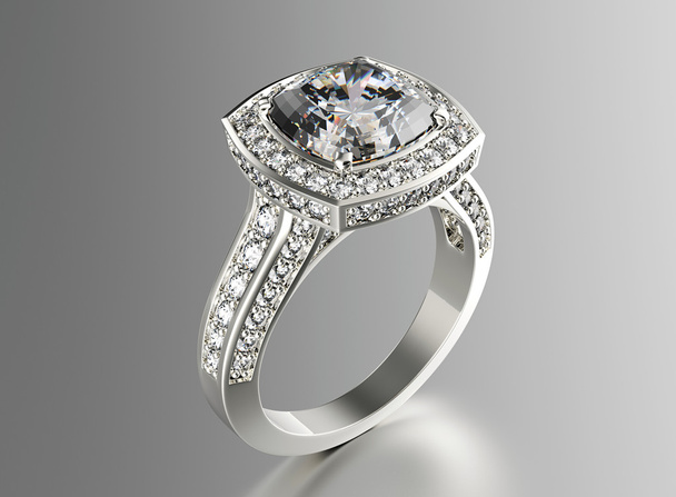Luxusring mit Diamant - Foto, Bild