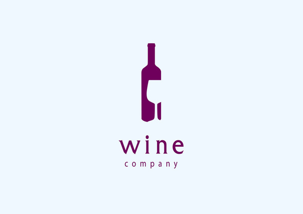 Vetor do logotipo do vinho
 - Vetor, Imagem