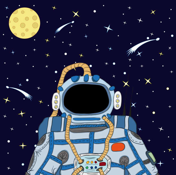 astronaut - Vector, afbeelding