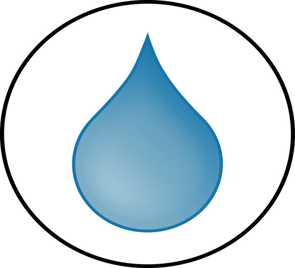Icono de agua azul
 - Foto, Imagen