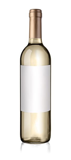 Wine bottle isolated on white - Foto, imagen