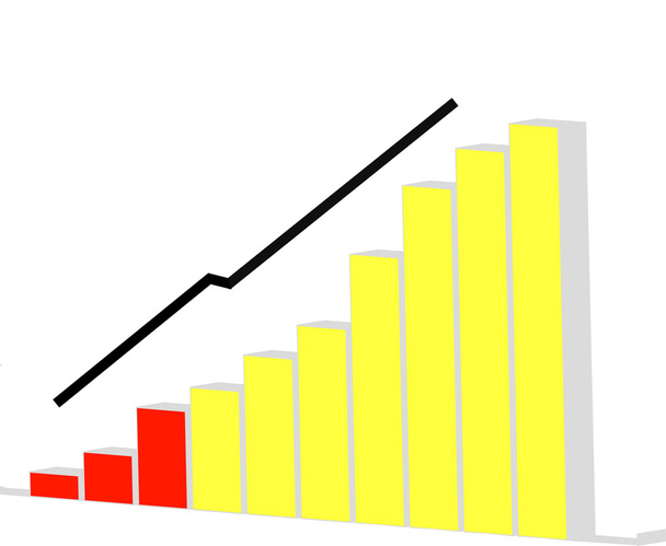 Business graph - Φωτογραφία, εικόνα