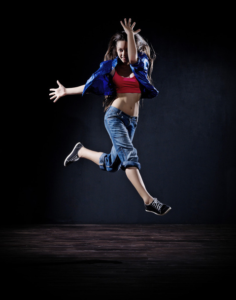 Modern dancer girl (dark ver) - Foto, Imagen