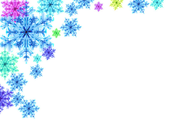 Schneeflocken im Hintergrund - Foto, Bild