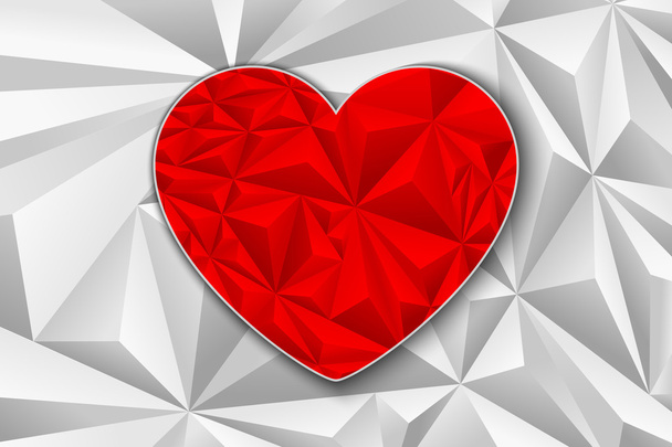 Heart of Triangles - Vector, Image