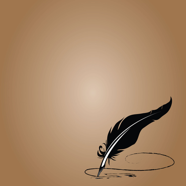 Feather brown background with space for text - Fotó, kép