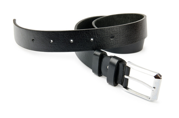 Black belt isolated on the white - Photo, Image