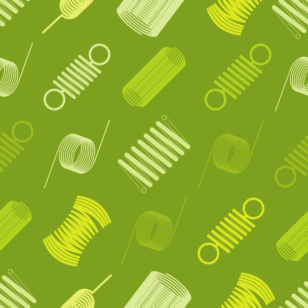 seamless background with springs - Vector, Image