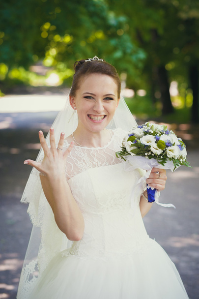 bridal, wedding rings - Foto, afbeelding