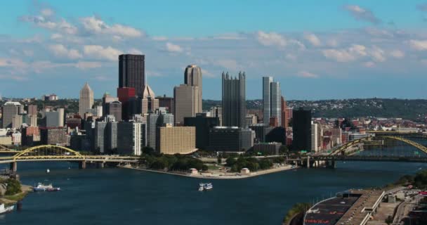 summer day over Pittsburgh - Πλάνα, βίντεο