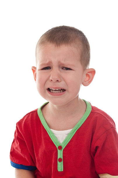 Closeup of a crying boy - Φωτογραφία, εικόνα