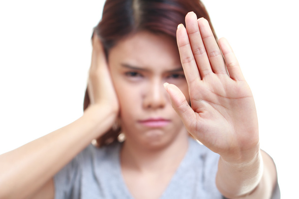 bolest ucha žena - Fotografie, Obrázek