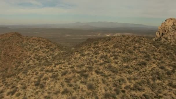 空中のバハ ・ カリフォルニア砂漠の荒野 - 映像、動画