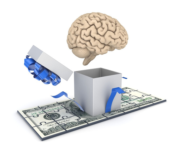 Мозг человека и долларовая купюра
 - Фото, изображение