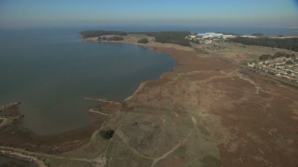 Luchtfoto punt Pinole correctie faciliteit San Francisco Usa - Video
