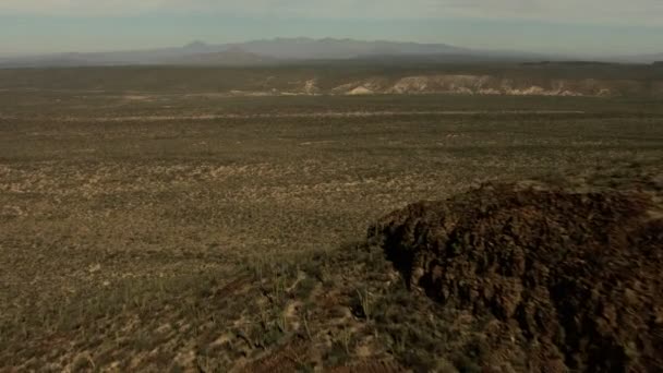 Antennen baja kalifornien wüste landschaft - Filmmaterial, Video