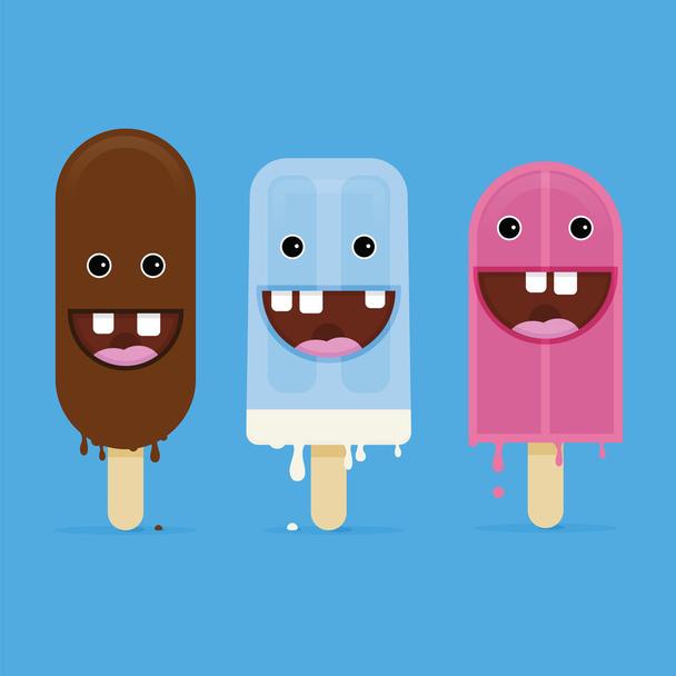 夏のアイスクリーム - ベクター画像