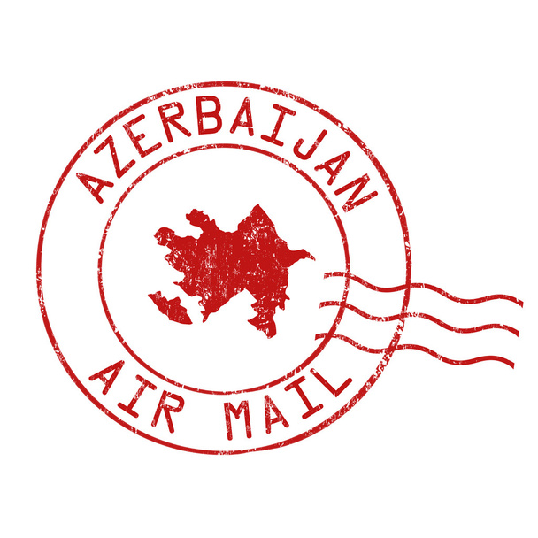 Azerbaiyán oficina de correos, correo aéreo
 - Vector, imagen