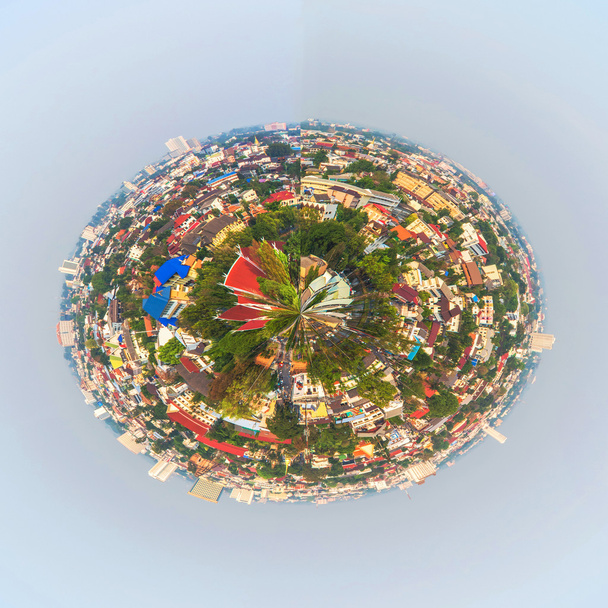 panorama shot van Chiang Mai (de oude stad), Thailand voor terug gr - Foto, afbeelding