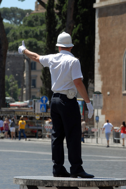 Policeman in Rome - Photo, Image