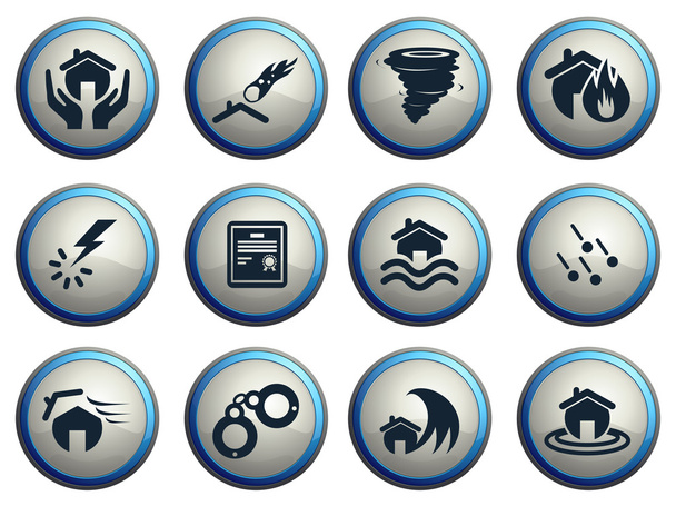 Home Insurance Icons - Vector, Image