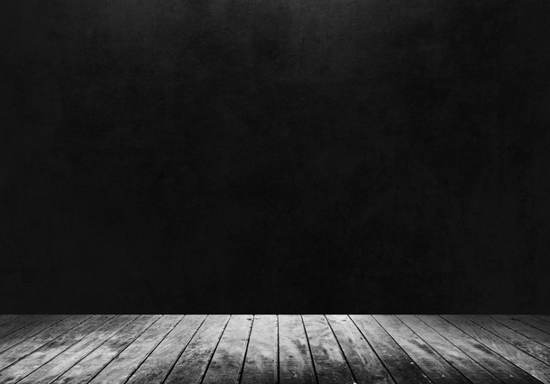 Suelo de madera con fondo oscuro
 - Foto, Imagen
