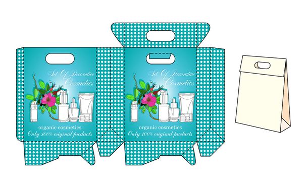 template bags for cosmetics - Vector, Image