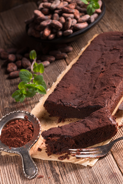 tasty Chocolate brownie - Foto, afbeelding