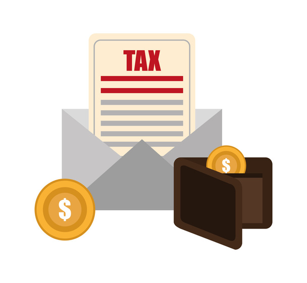 Tax design. - Vector, Image