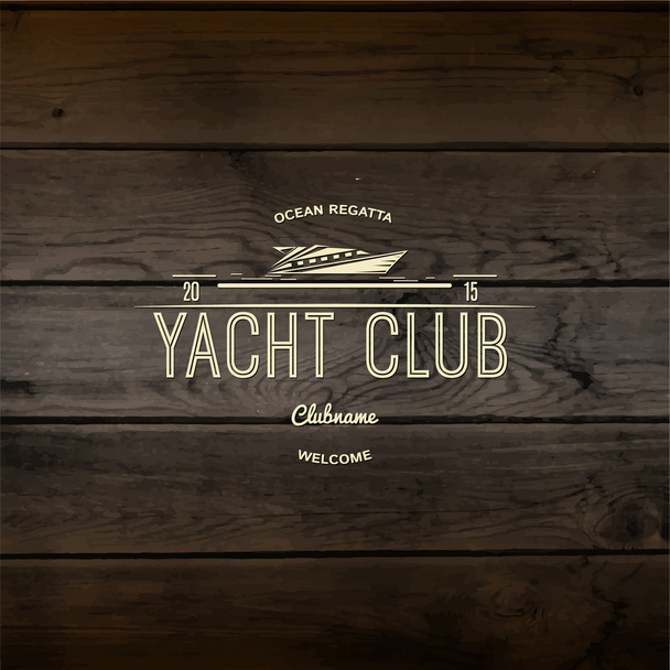  ヨット クラブ バッジ ロゴとラベルの使用 - ベクター画像