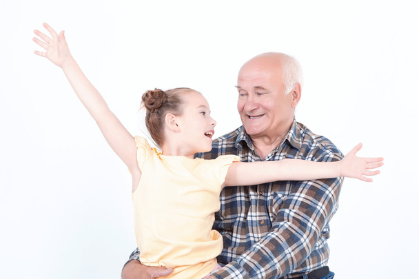 Abuelo con su nieta
  - Foto, imagen