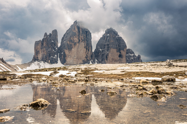 πανοραμική θέα στο βουνό στην Ιταλία Δολομίτες - Φωτογραφία, εικόνα