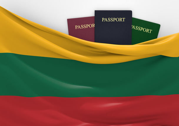 Voyages et tourisme en Lituanie, avec passeports assortis
 - Photo, image