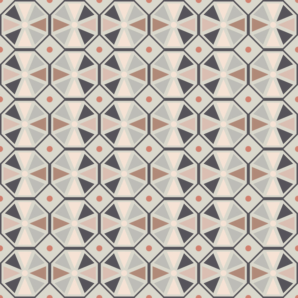 Vector seamless pattern. Stylish geometric seamless texture of colored hexagons. - Vetor, Imagem
