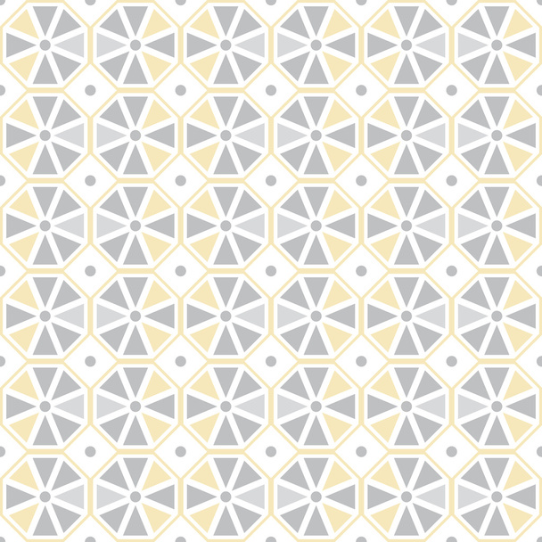 Vector seamless pattern. Stylish geometric seamless texture of colored hexagons. - Vetor, Imagem